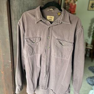 St. John's Bay Heavyweight Gray Shirt